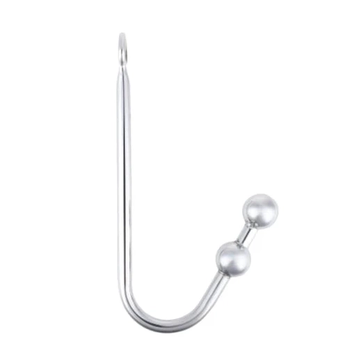Two Pleasurable Hook Balls Stainless Anal 4417 Steel 0626